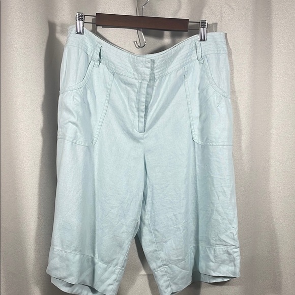 J.Jill light Blue linen Lightweight shorts - Picture 1 of 6